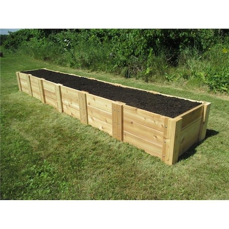 Infinite Cedar Infinite Cedar RB2x12x16.5 Deep Root Cedar Raised Garden Bed; 2 ft. x 12 ft. x 16.5 in. RB2x12x16.5